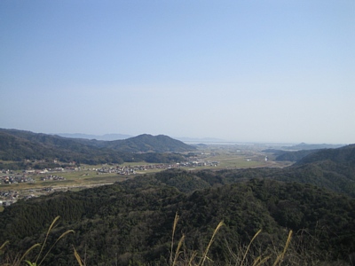 月山富田城本丸跡からの景色