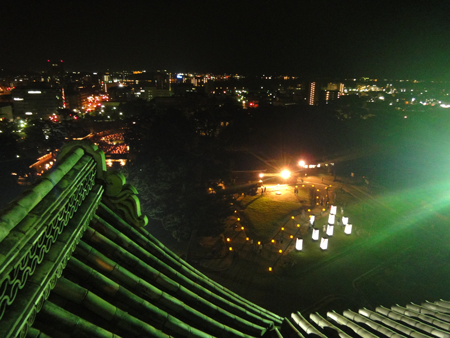 天守閣からの夜景