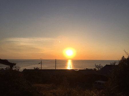 大田市で撮影した夕日