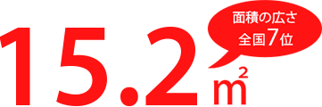 14㎡ 全国9位