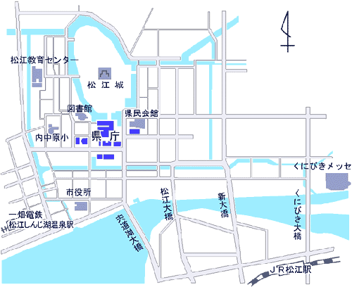 島根県企業立地課略地図