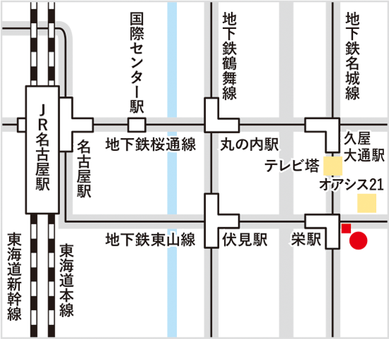 島根県なごや情報センター略地図