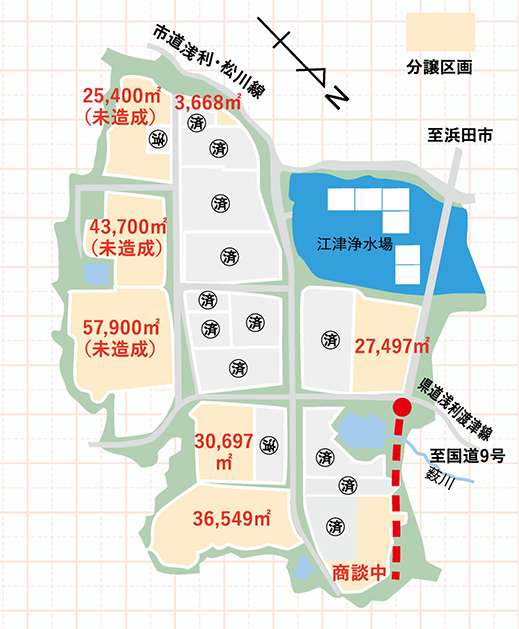 江津地域拠点工業団地割図