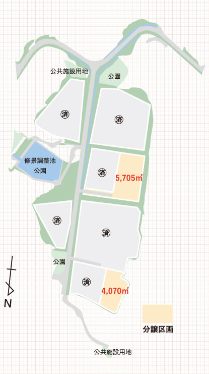 出雲市東部工業団地割図