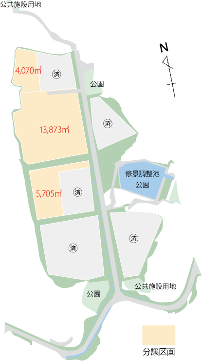 出雲市東部工業団地割図