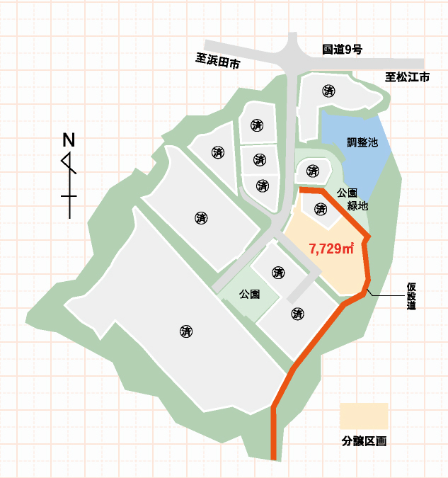 波根地区工業団地割図