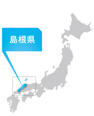 日本地図：島根県