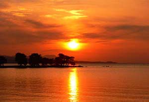 日本の夕日百選(宍道湖の夕日)