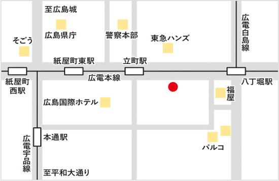 島根県広島事務所略地図