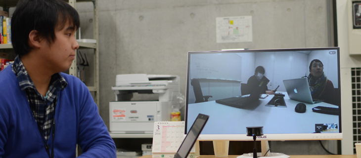 本社のみなさんもテレビ会議で参加いただきました