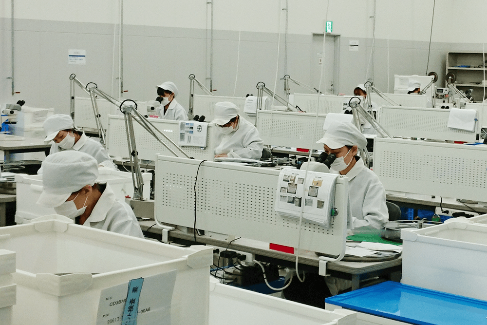 製品検査の様子