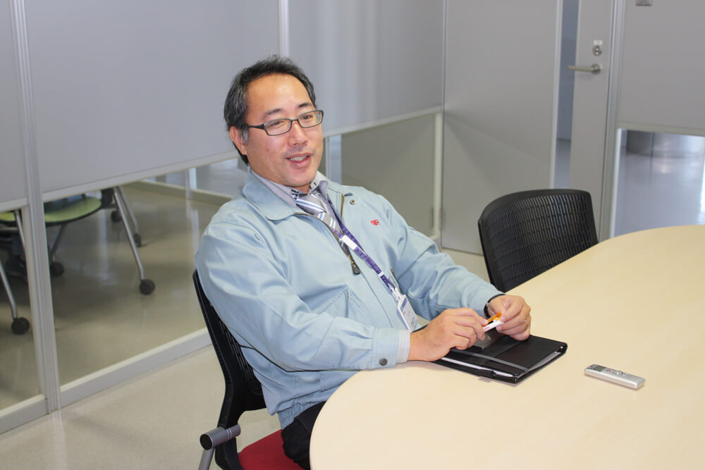 官民一体を実感、と語る出雲工場総務課の三嶋氏