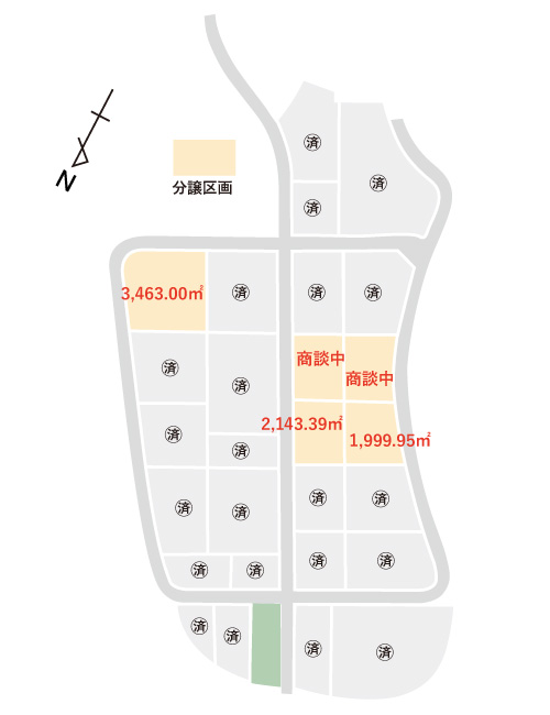 分譲区画のイメージマップ