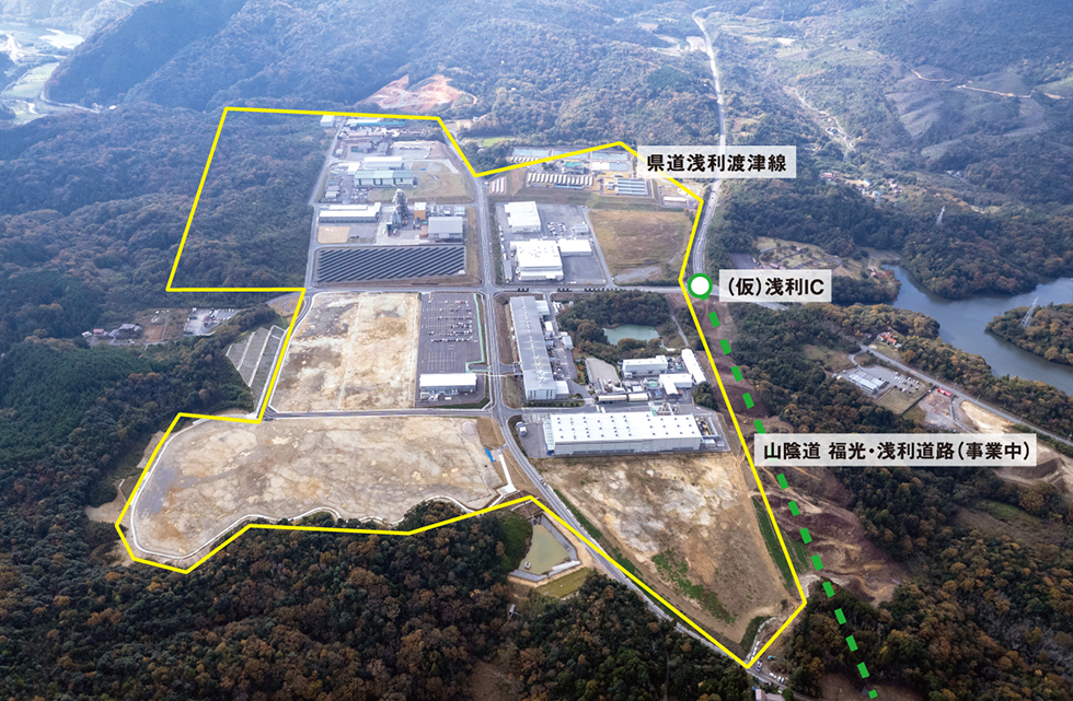 分譲区画の空撮