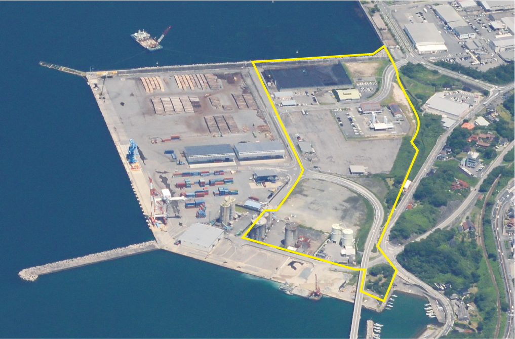 分譲区画の空撮