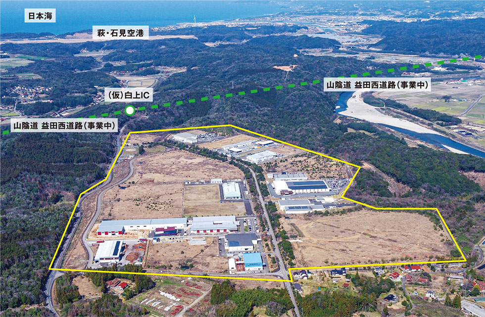 分譲区画の空撮