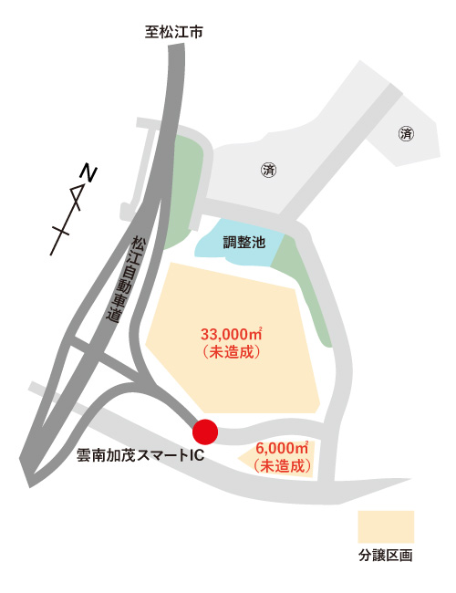 分譲区画のイメージマップ