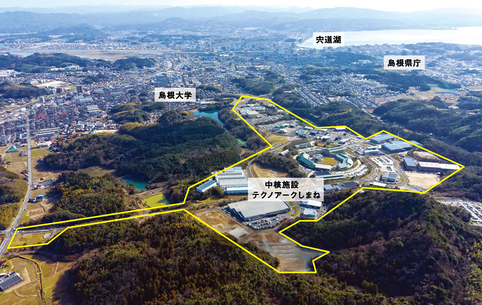 分譲区画の空撮